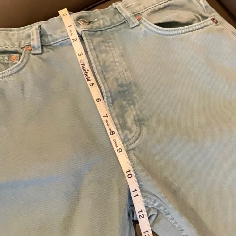 Zara jeans straight leg light green 9374/061/500/38